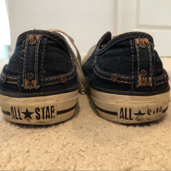 Dark Wash Denim Converse - Picture 3 of 4